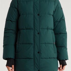 BCBGeneration Deep Green Puffer Coat